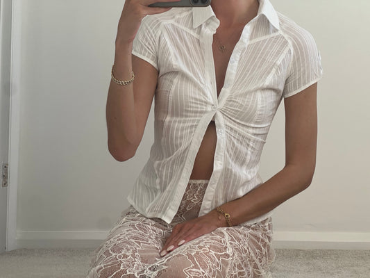 White Lace Shirt