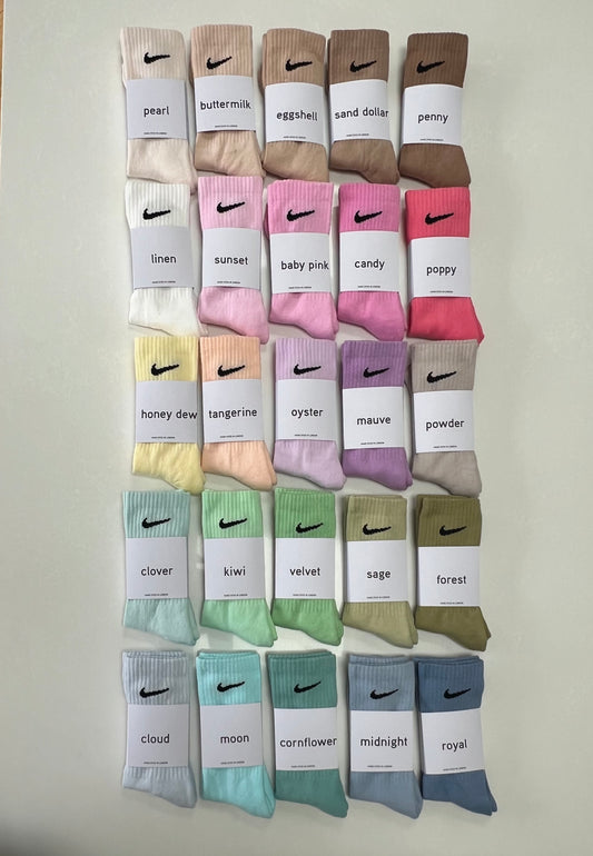 Nike crew socks personalised custom order. gift box. Present for Christmas, Valentines or Birthday, gift wrapped.
