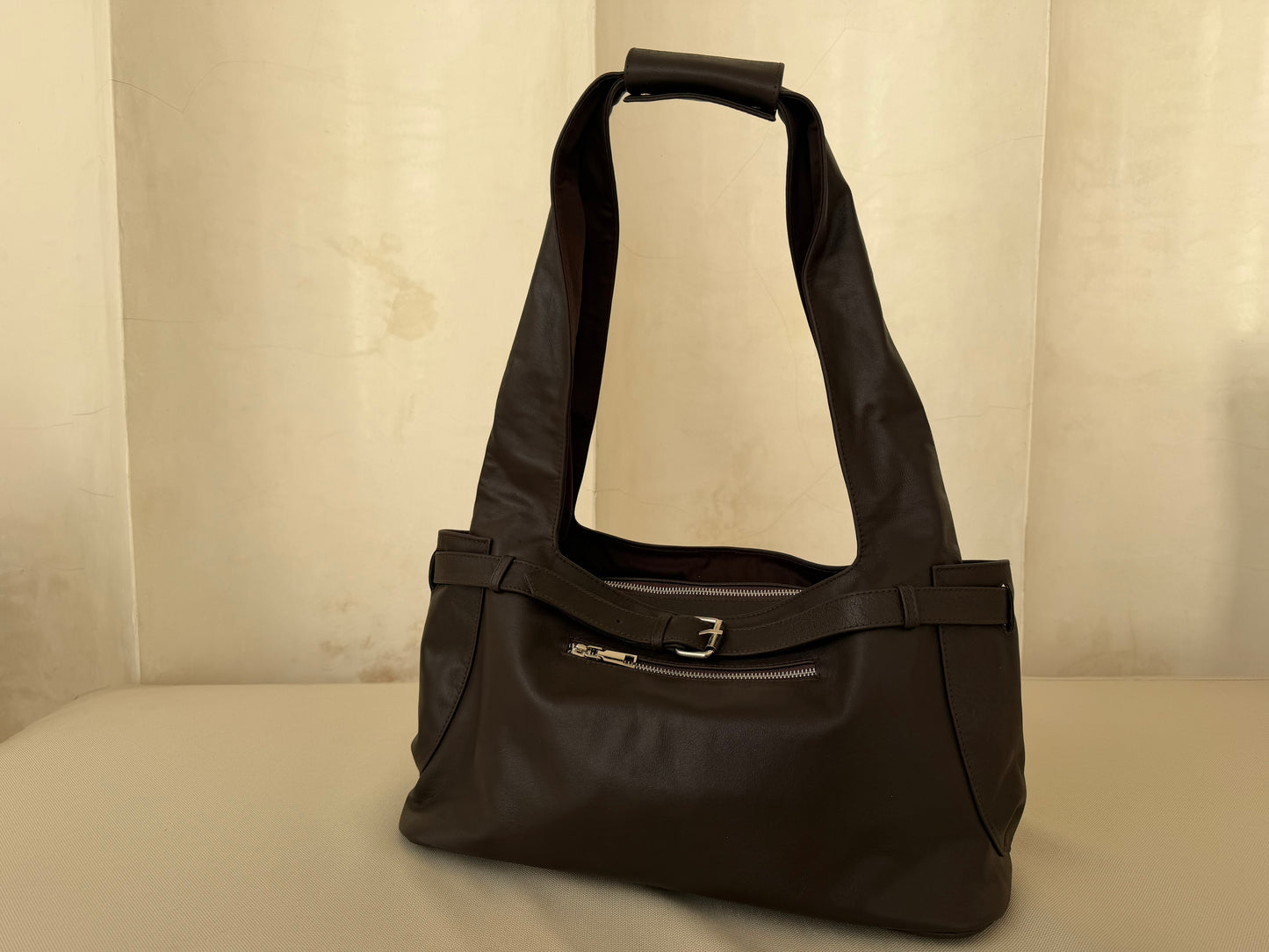Brown Leather Handbag