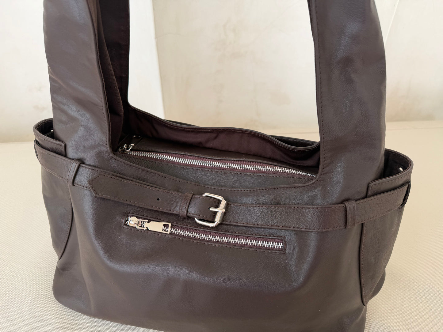 Brown Leather Handbag