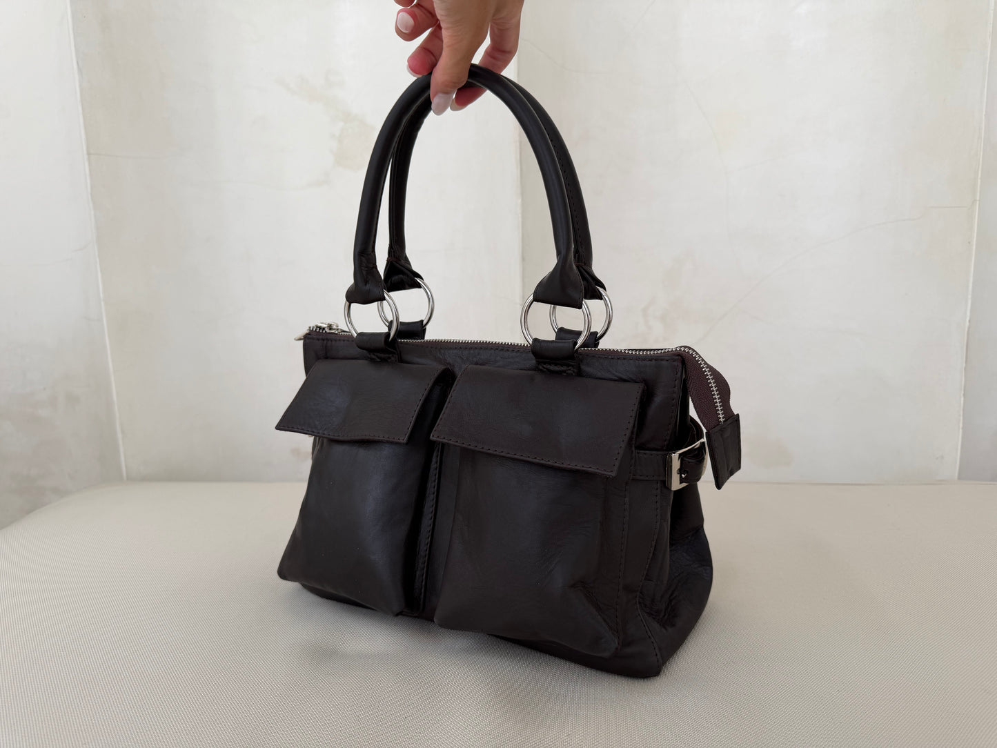 Brown Leather Handbag