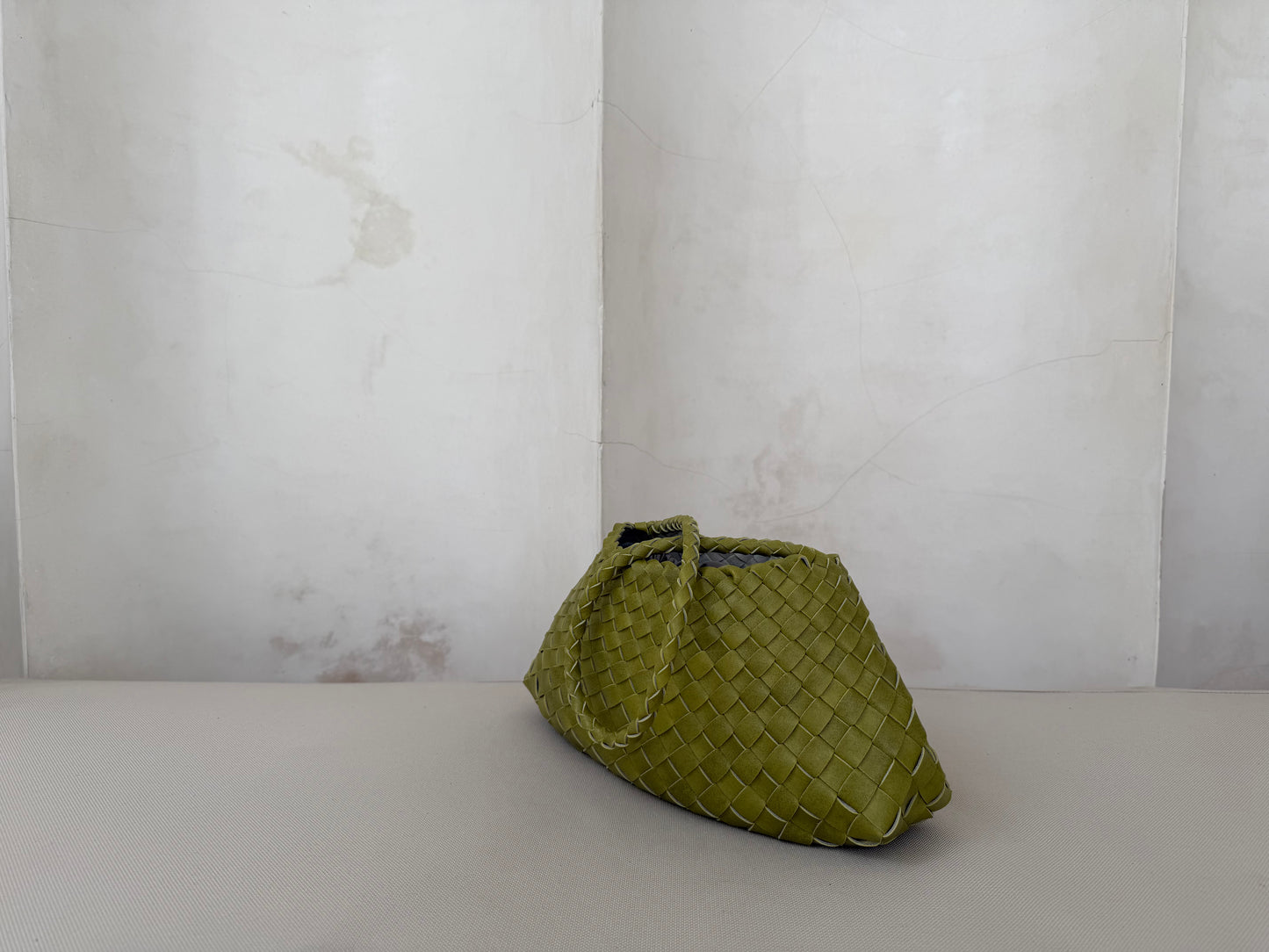 Green Woven Handbag
