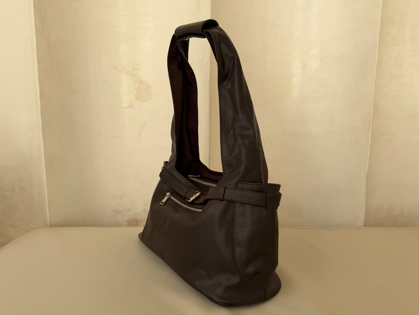 Brown Leather Handbag