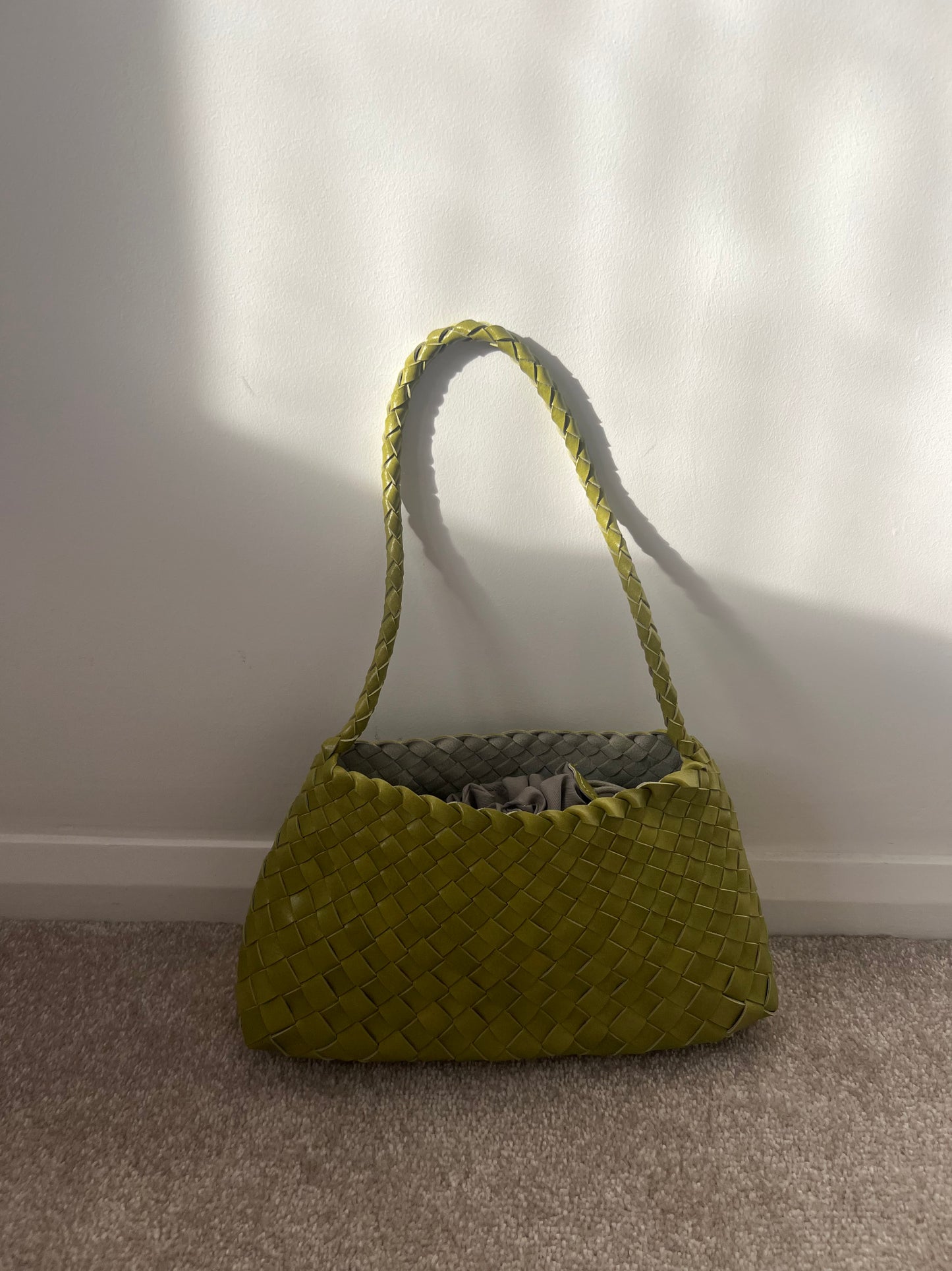 Green Woven Handbag