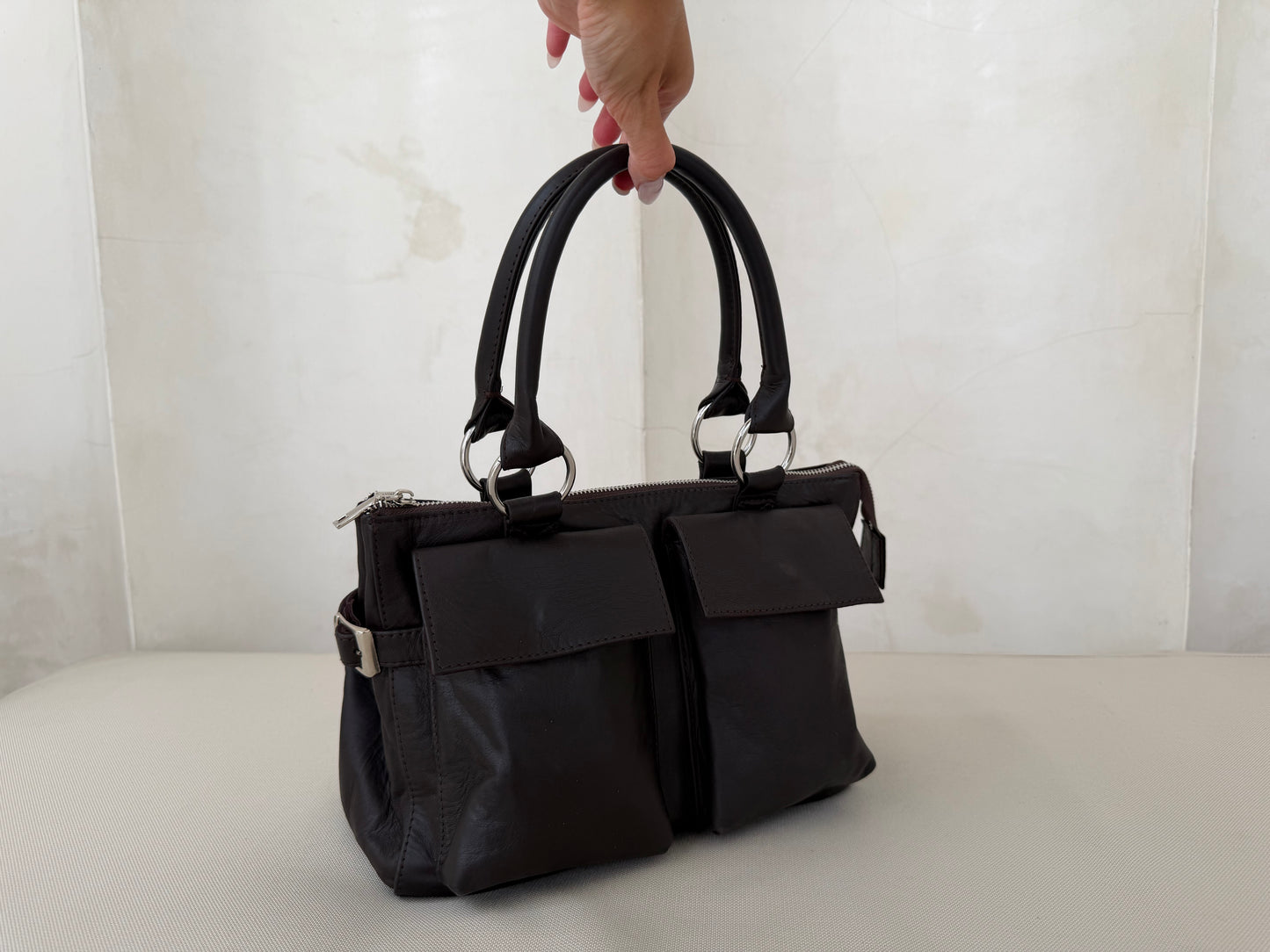 Brown Leather Handbag