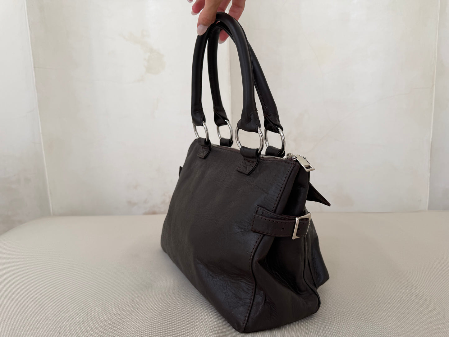 Brown Leather Handbag