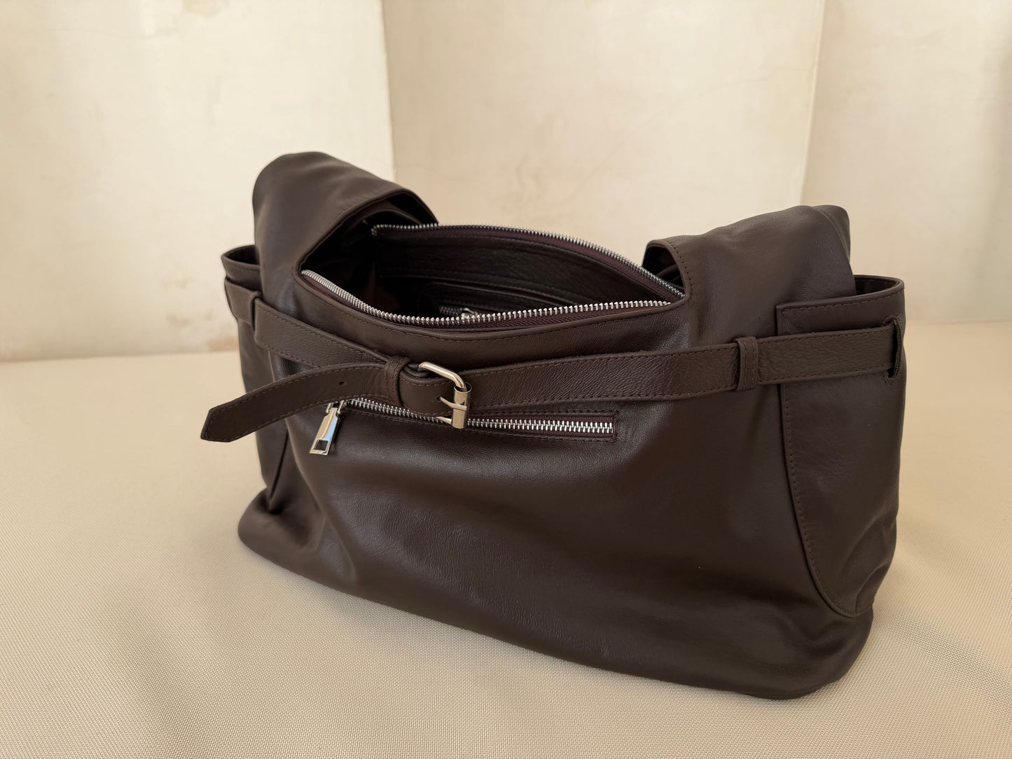 Brown Leather Handbag