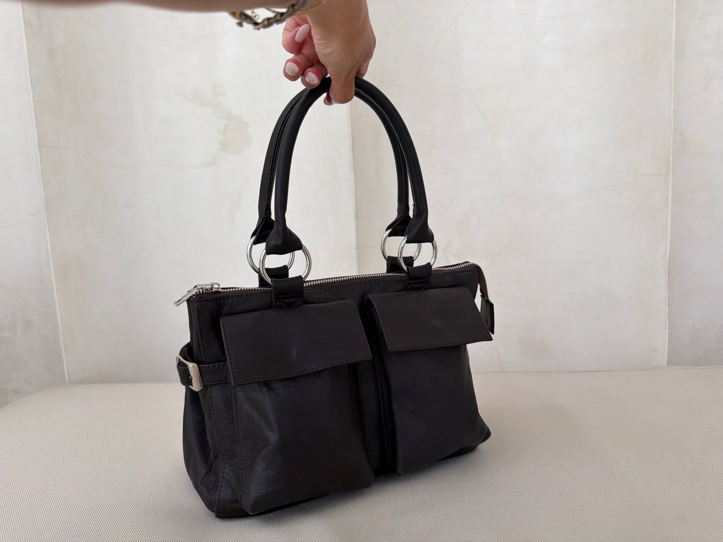 Brown Leather Handbag