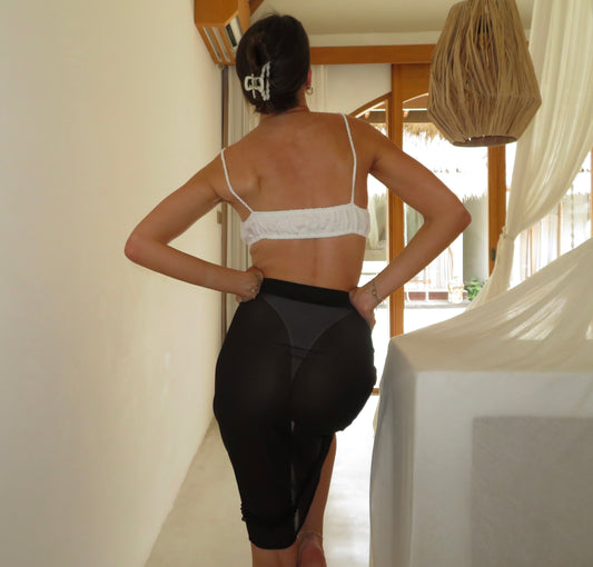 Black see-through Lace Skirt