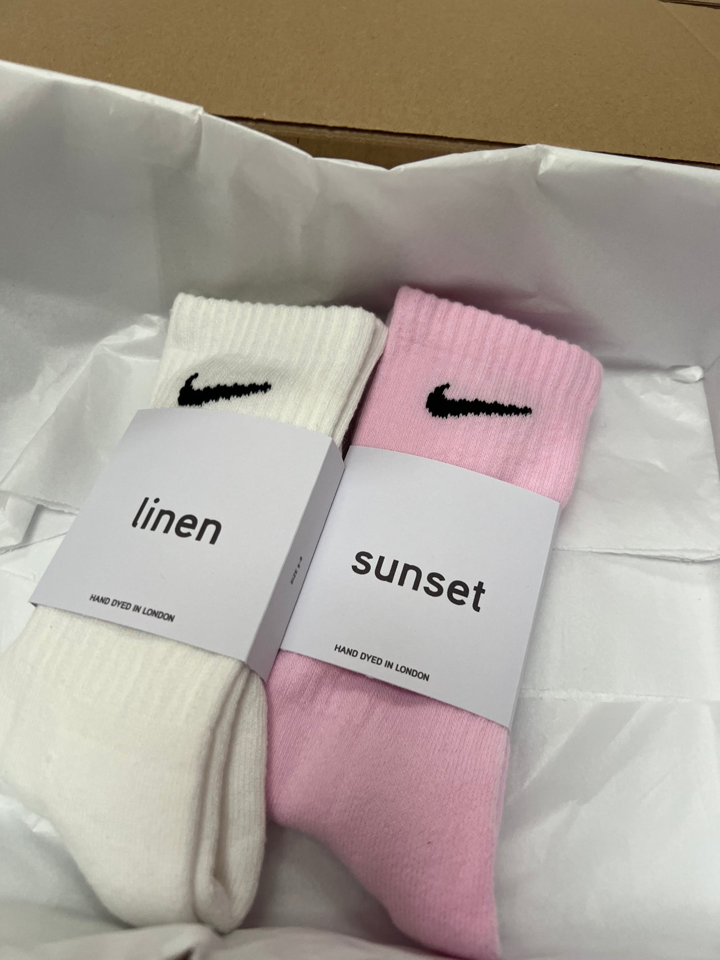 Nike crew socks personalised custom order. gift box. Present for Christmas, Valentines or Birthday, gift wrapped.