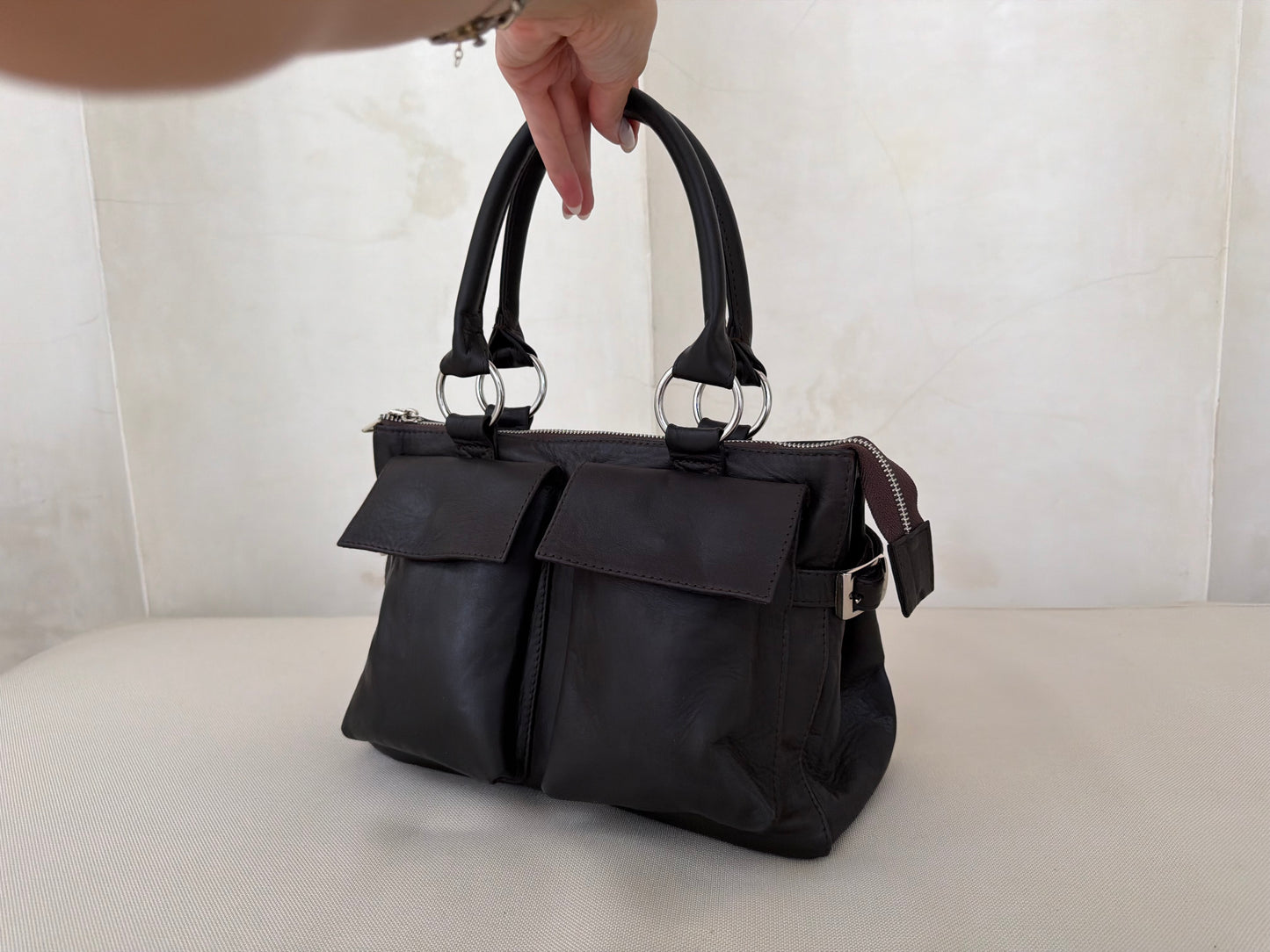 Brown Leather Handbag