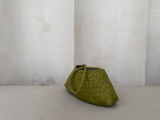 Green Woven Handbag