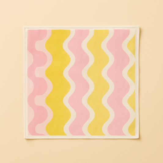 Silk Head Scarf (Pink and Yellow) PRE-ORDER