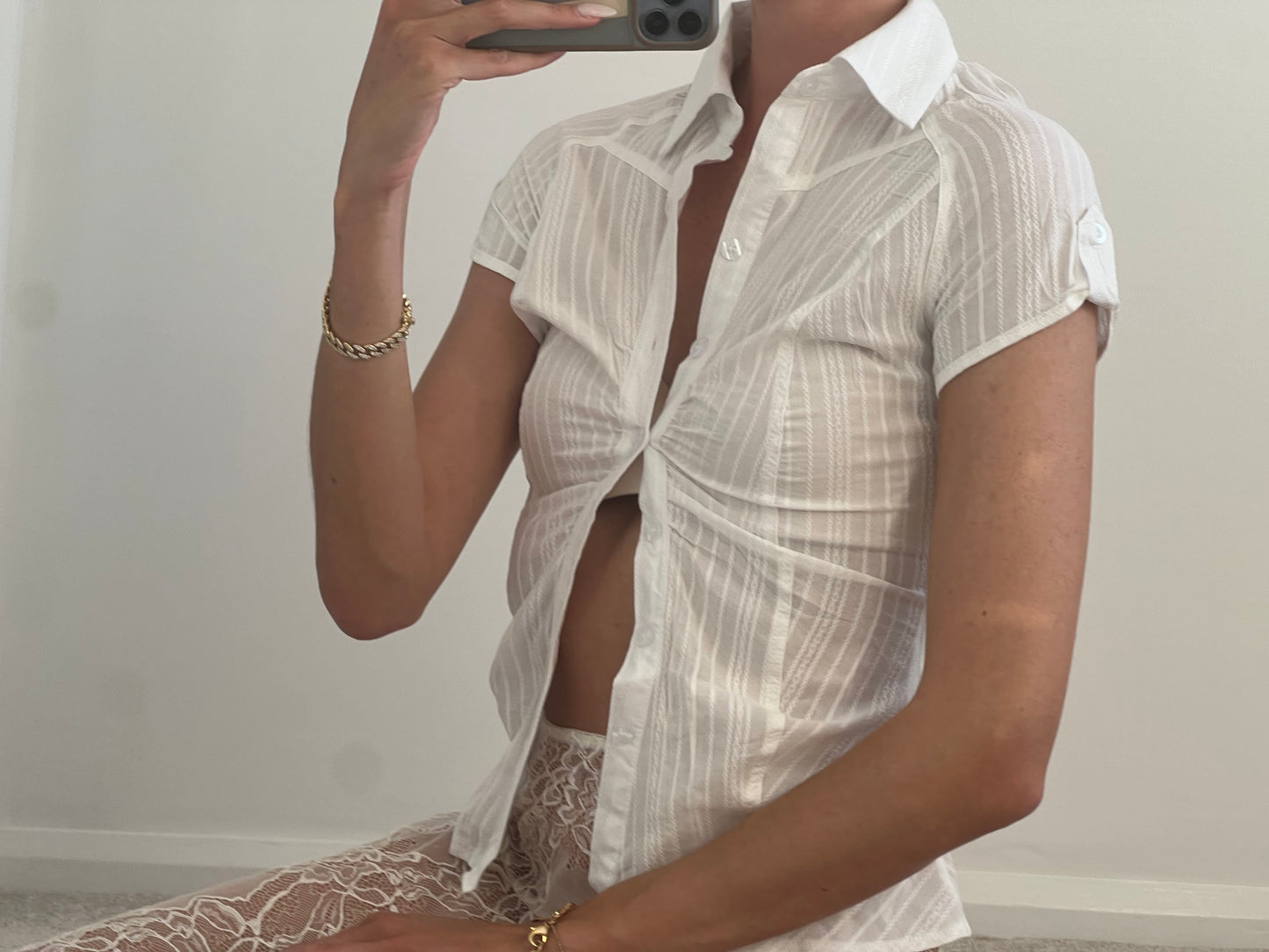 White Lace Shirt