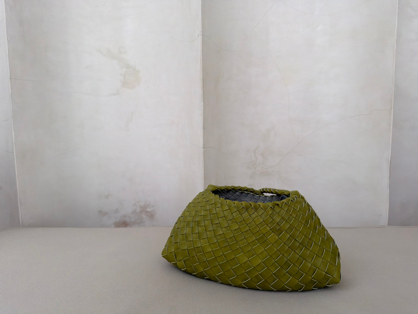 Green Woven Handbag