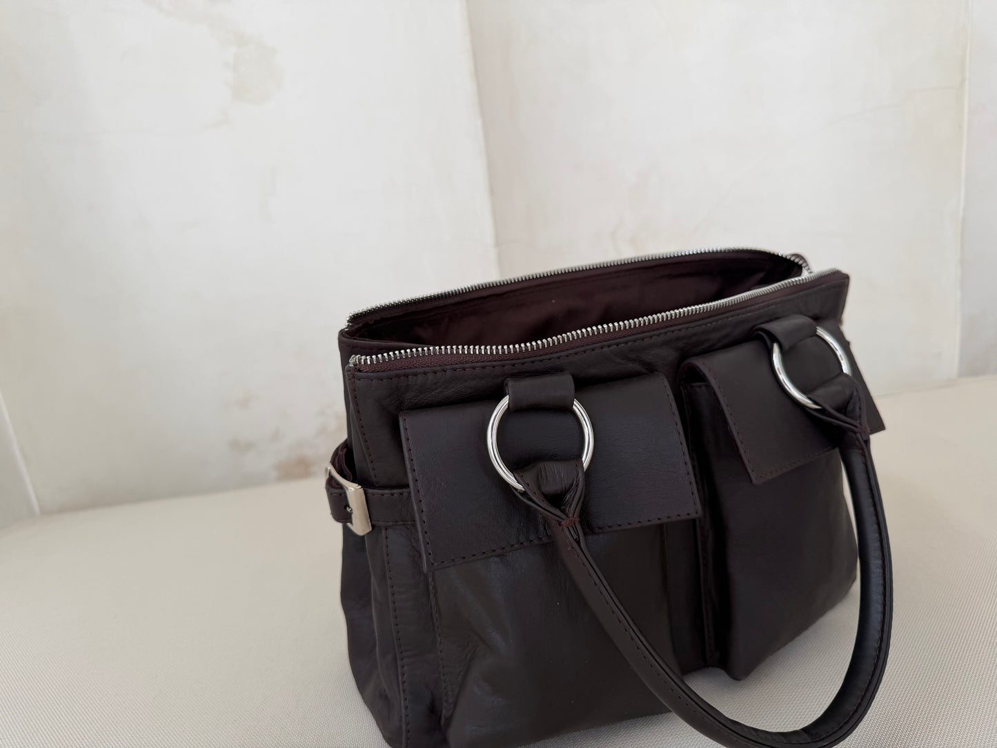 Brown Leather Handbag